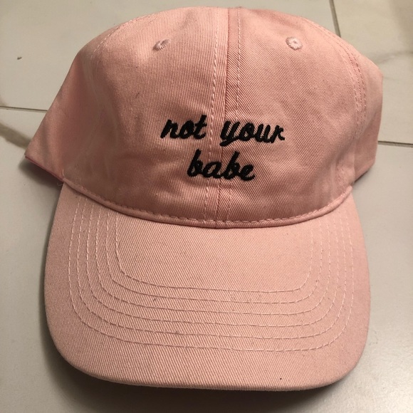 SOLD Not your babe pink dad hat - Picture 2 of 2